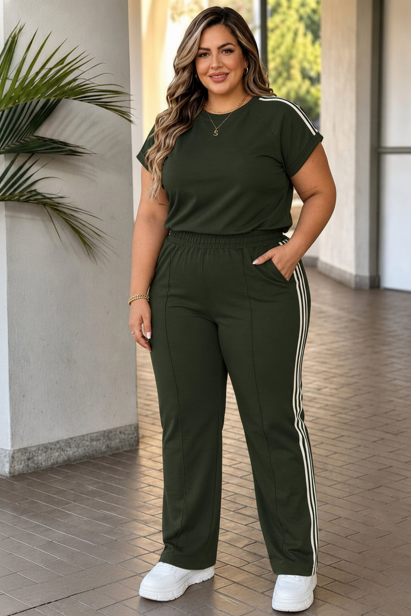 Conjunto Plus Size en Tela Burda Licrada Premium