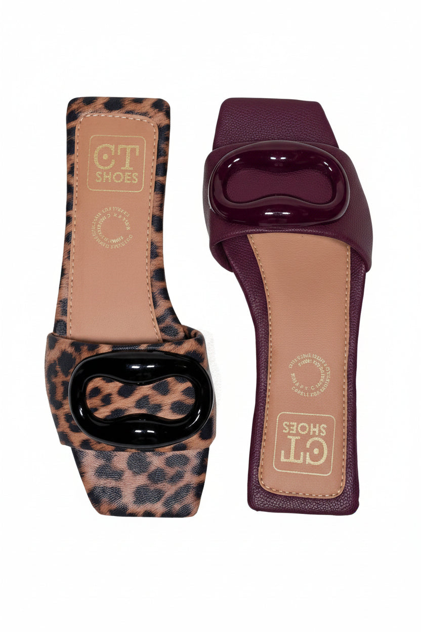 Sandalia Plana en Colores Tendencia
