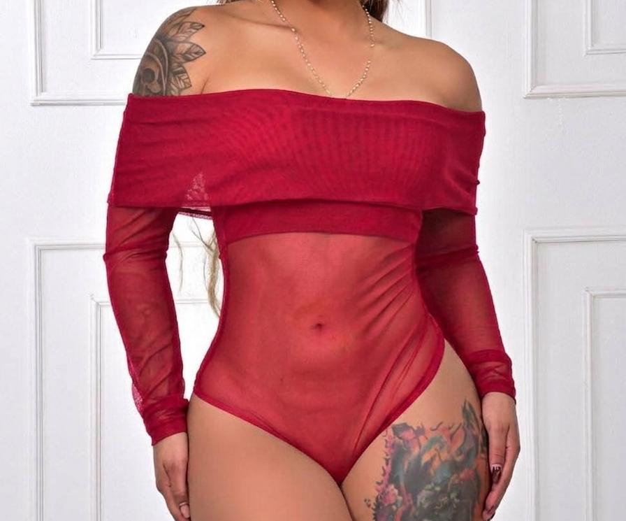 Body Transparente en Polilicra y Mallatex