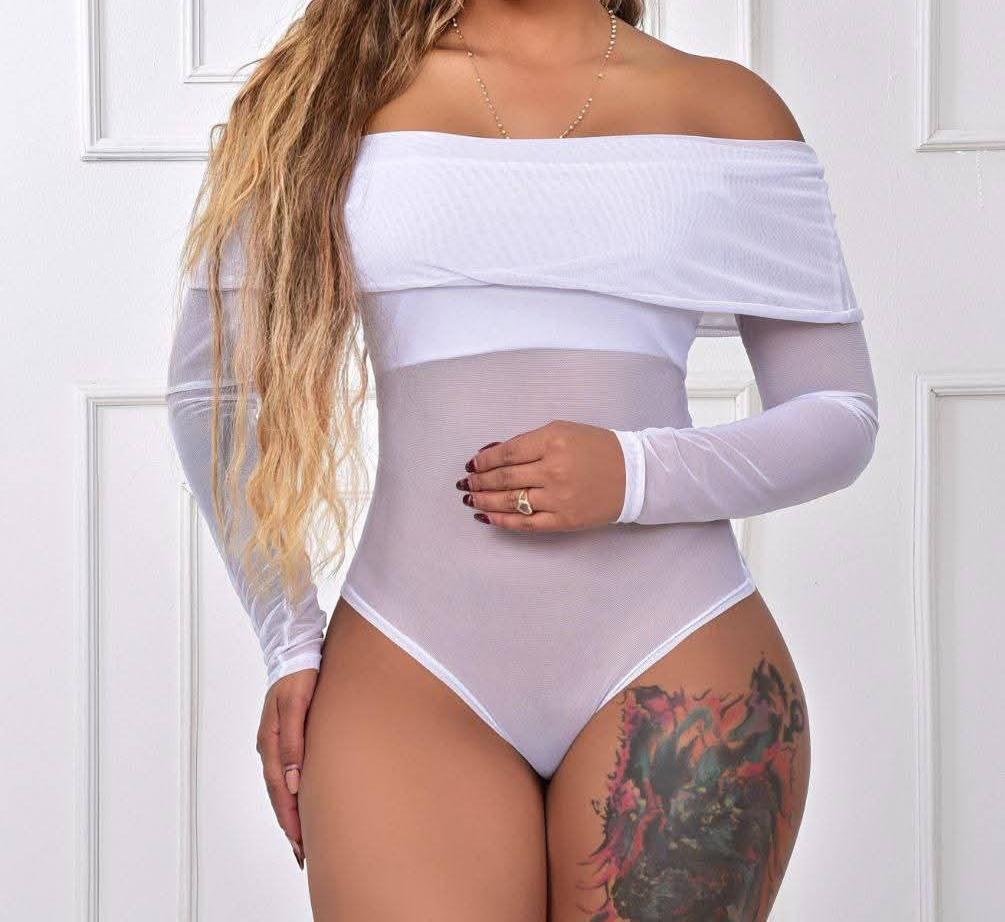 Body Transparente en Polilicra y Mallatex