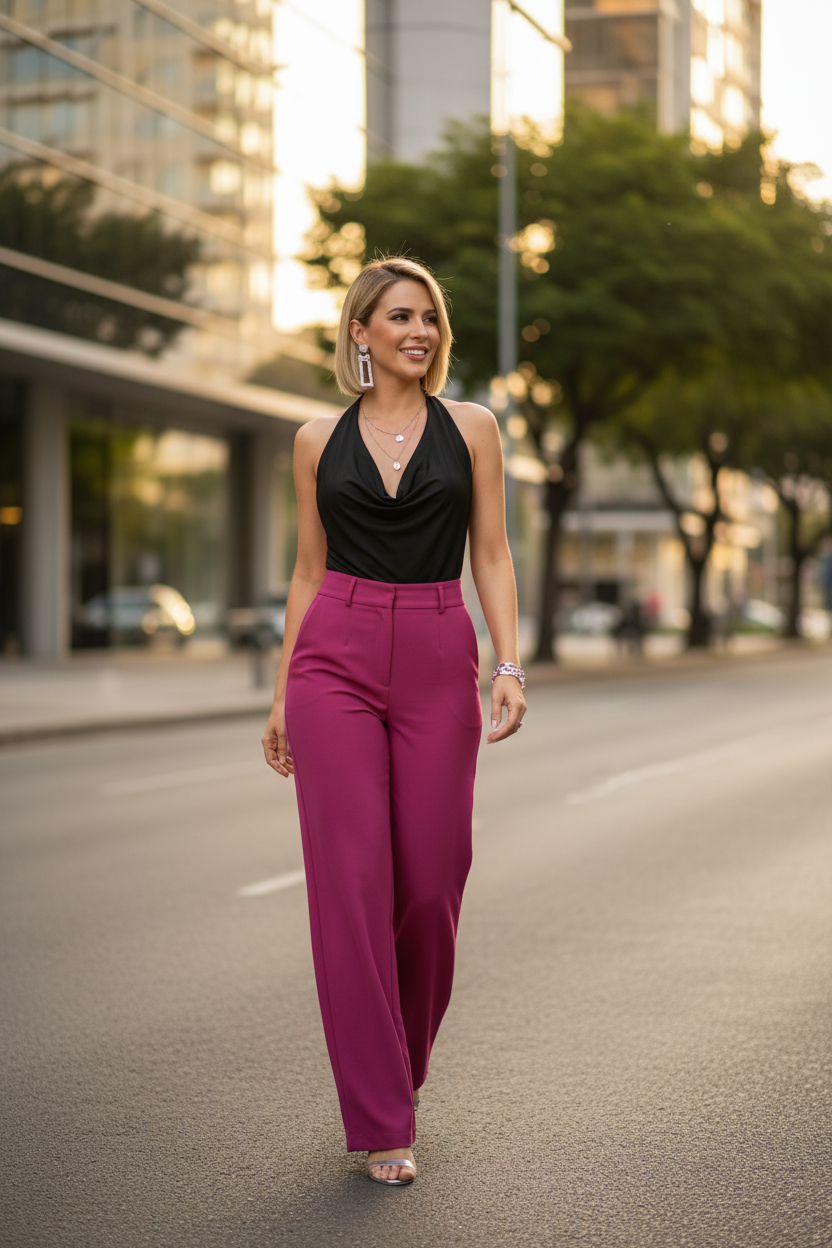 Bodi Cuello Bobo — Modelo Rubia en Caracas