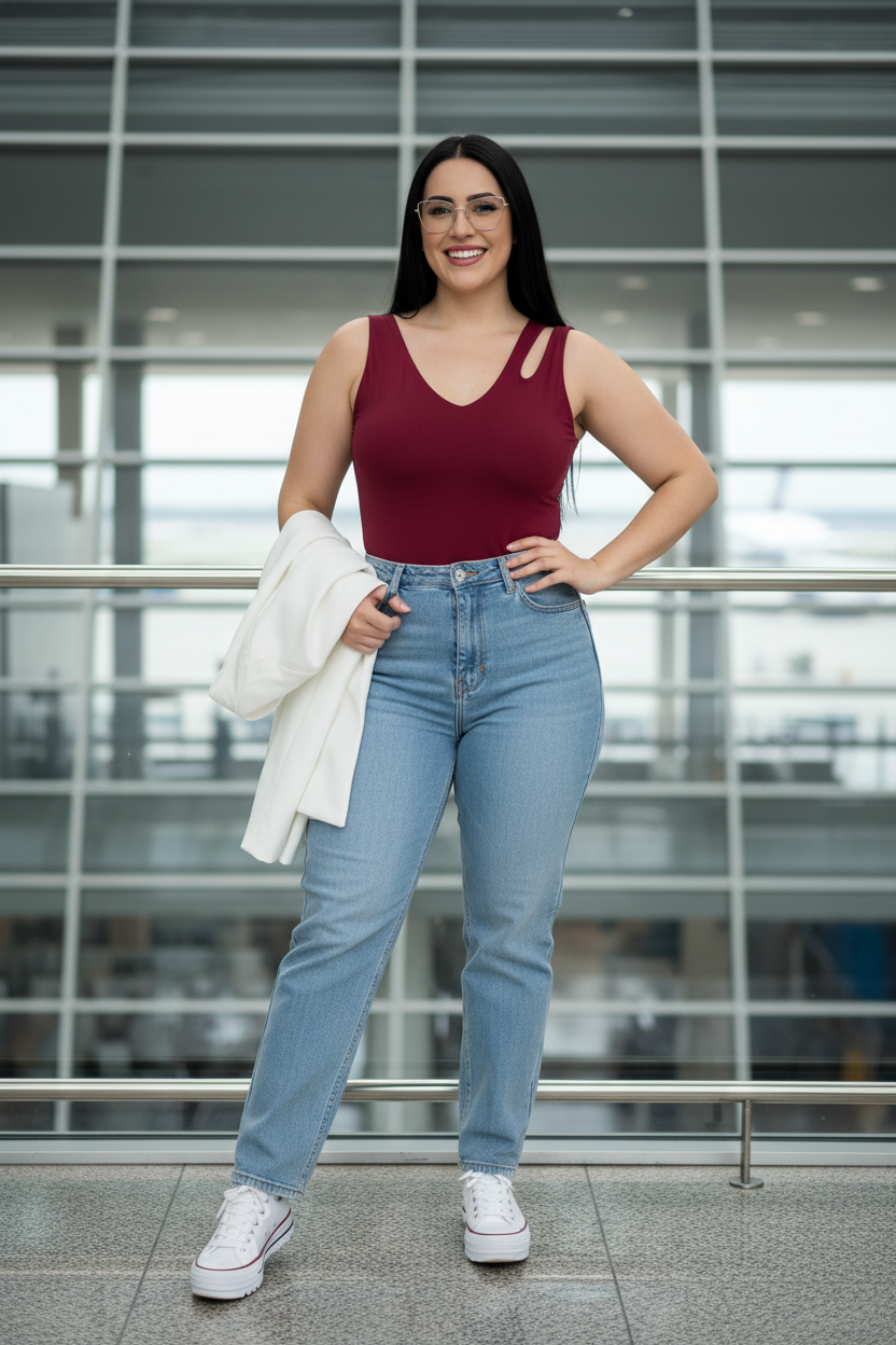 Bodi Vinotinto Talla Plus — Aeropuerto